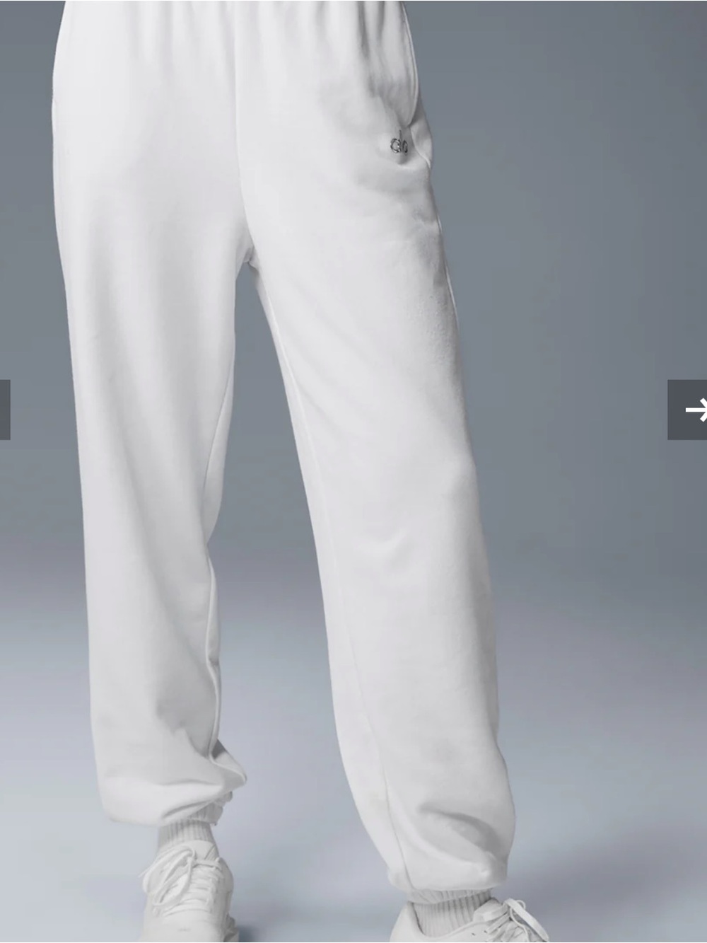 White Sweatpants - Relaxed Fit